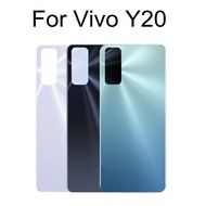 6.51" For VIVO Y20 V2029 Back Battery Cover Door Housing Glass Back Cover