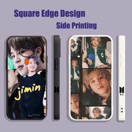 BTS Jimin TTC01 For iPhone X XS MAX XR 13 Pro 7 8 Plus Phone Case Square Edge