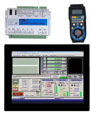 Mach3 CNC Controller 15 Inches Touch Screen All-in-one pc With MPG Pendant&Remote Controller Card Fo