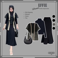 Effie 4in1 Suit {Outer + Cuff + Mermaid Skirt + Bag} One Set Korean Style| Current Fashion_SR109