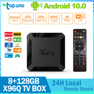 New X96Q Android 10 TV Box 2.4G WiFi Bluetooth 8GB 128GB 1000M Ethernet in Smart Media Player 2023 Set Top Box