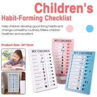 Detachable Chores Checklist Board Wall Hanging Memo Plastic Board Multi Purpose Student Task Boards