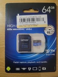 Lexar® 64GB High-Performance 633x microSDXC™ UHS-I (A1)(V30)