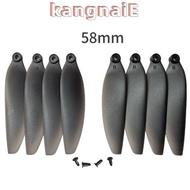 KANGNAI Folding Propeller Blades, 58mm/66mm Universal Remote Control Drone Parts, Black Plastic Quad