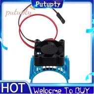 For  A959-B 144001 124019 RC Car Aluminum Alloy Motor Heatsink Cover with Cooling Fan for 540 550 36