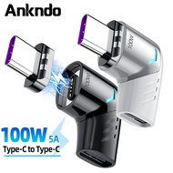 Ankndo 100W USB Type C Magnetic Adapter Type-C To USB C Magnet Connector Data Sync Fast Charging For