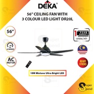 [ 56" ] Deka Ceiling Fan DR20L with Ultra Bright LED Light (replacement V5) Similar Elmark Swift