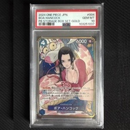 PSA Card 10 Japanese One Piece Boa Hancock ST17-004 Gold Parallel GEM MINT d49 5a