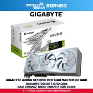 GIGABYTE AORUS GeForce RTX 5080 MASTER ICE 16GB GDDR7 Graphic Card - Black / White