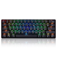 ☂YK600 Mechanical Keyboard 61 Keys RGB Backlight 2.4G+ Wired Dual Mode 60% Compact Mechanical Ke ☈☆