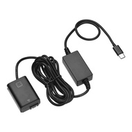 Myhome-sg Andoer DC Coupler Dummy Battery and USB-C Type-C AC Converter Power Adapter Cable for NP-F