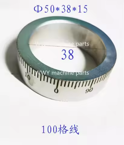 New 0-100 Dial Outer Diameter 50x Inner Hole 38x Thick 15mm Scale Ring 45# Steel Machine Tool Access