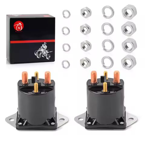2Pcs 12 Volt 4 Terminal Starter Solenoid Relay For for Club Car DS & Precedent Gas Golf Cart 1984-up