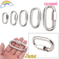 JUNE1 Climbing Gear Carabiner 9 Sizes Chains Buckles Screw Lock Carabiners