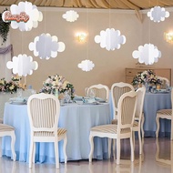honeybird 16Pcs 3D Cloud Decorations White Hanging Clouds For Ceiling Cloud Party Decorations Cloud 