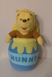 Disney小熊維尼+神奇蜂蜜罐/填充玩具/擺飾/吊飾