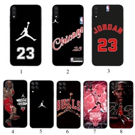 OPPO A18 A38 A58 A74 A78 A98 A79 A91 F15 N6 Jordan 23 Basketball Soft black phone case