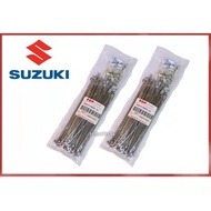 SPOKE RIM SPOKES RANTING CHROME 100% STEEL FOR RIM RCB RIM LIDI WHEELS SUZUKI RG110 RGV120 BEST110 R