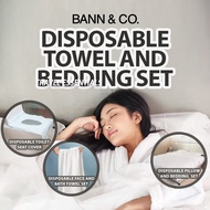 Travel Disposable Bedding / Bedsheet / Towel Set