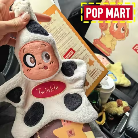 Genuine Pop Mart Twinkle Twinkle Moon Gelato Hand Towel Series Blind Box Cute Home Decor Trendy Coll