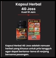 4G Joss Pria Herbal Original Obat Kuat Pria Tahan Lama Herbal Original
