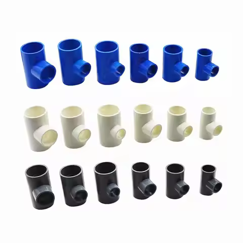25-20/32-20/32-25/40-20/40-25/40-32mm PVC Reducing Tee Connector Pipe Reducer Adapter Plumbing Pipe 