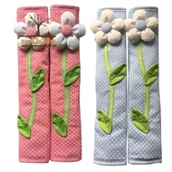 2PCS Pastoral Flower Polka Dot Door/Refrigerator Handle Cover Fridge Door Handle Gloves Home Decor Kitchen Accessories