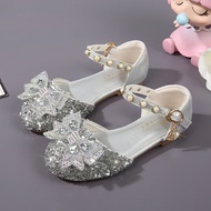 Girls Sandals Summer Fashion Princess Shoes Soft-Soled Baotou Baby Crystal Shoes Children Catwalk Pe