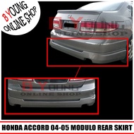 HONDA ACCORD 2004-2005 REAR SKIRT DOUBLE EXHAUST HOLE (MDL) POLYURETHANE (PU) SKIRT LIP BODYKIT