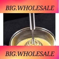 spring coil egg beater, household round whisk, stainless steel handle spherical manual whisk 弹簧线圈鸡蛋搅