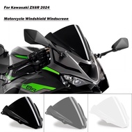 For Kawasaki ZX6R 2024 Motorcycle Windshield Windscreen Double Bubble ZX 6R ZX-6R