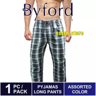 BYFORD PYJAMAS LONG PANT men's LONG sleep pants pajamas checkered underwear pajamas