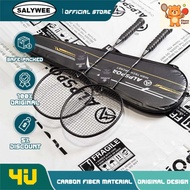 salywee RR 2Pcs 4U G5 100% Original Design Full Carbon Fiber 22-25Lbs Strung Badminton Racket With F