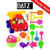 [Datz] 14Pcs Plastic Beach Toy Set Shovels Truck Rakes Watering Pot 沙滩玩具挖沙漏铲子 Mainan Pantai Lori - BT190