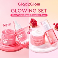 Glad2Glow 2In1Skincare Set Brightening Glowing/PDRN/Repair/Anti Acne/Aging/Dark spot moisturizer Fac