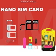 High Quality SIM Adapter Nano To Micro SIM Micro SIM To Standard SIM Card Nano Sim Set