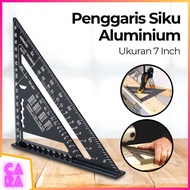 SIKU 7 inch Aluminum Triangle Ruler Elbow Ruler A10D01
