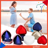 GOF Protective Ring Box Ring Box with Led Light Led Heart Shaped Ring Box Perfect for Proposal Wedding