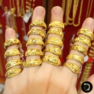 แหวนทองครึ่งสลึง รวมลายหัวโปร่ง ทองแท้ 96.5% ขายได้ จำนำได้ มีใบรับประกัน เลือกลายและไซส์ได้