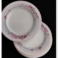 NIKKO - 4 Pieces Pretty Floral Design Butter/Bread Plate