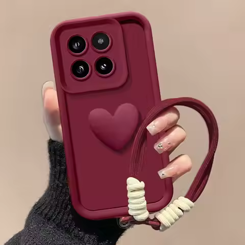 For Honor 400 Smart 5G Case For Honor X7D 5G Phone Case On Honor 400 Smart Love Heart Hand Strap Ful