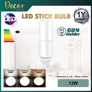 LED Bulb E27 PLC G24 NonSirim 8W 12W 13W 18W Daylight Coolwhite Warmwhite LED Stick Bulb Mentol Lamp