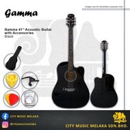 Gamma 41'' Acoustic Guitar with Accessories - Black
