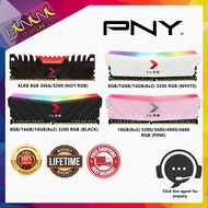 PNY XLR8 8GB/16GB DDR4 2666 | 3200MHz Pc Desktop Gaming Performance Ram l PNY XLR8 EPIC-X RGB 8GB / 