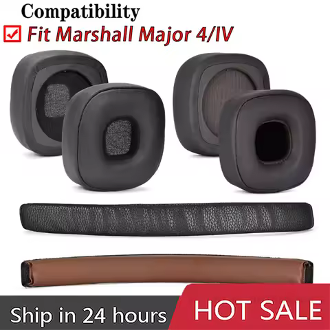 Ear Pads For Marshall Major 4 IV Headphone Earpad Cushion Soft Protein Leather Foam Sponge Earmuff D