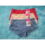 [TKPD27A] FELANCY LACE PANTY 074-000354 SEAMLESS PANTY RED BLE BRN SIZE M fits L