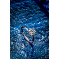 1 carat diamond ring solitaire snow engagement ring lab grown diamond