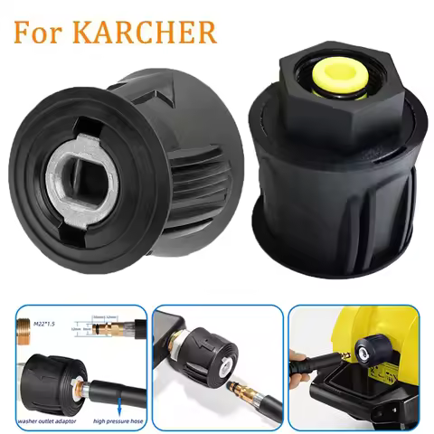 M22-14mm Quick Connect Adapter for Karcher K2/K3/K4/K5/K6/K7 Pressure Washer，2320PSI O-Ring Leakproo