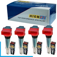 Golf MK4 MK5 MK6 coil pack SPARK PLUG For A1 A3 EA111 1.4 1.6 EOS CC Caddy Tiguan Beetle Polo Leon V