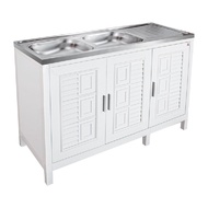 ตู้ตั้งพื้นท็อปซิงค์ 2 หลุม 1 ที่พัก ADVANCED รุ่น C2S